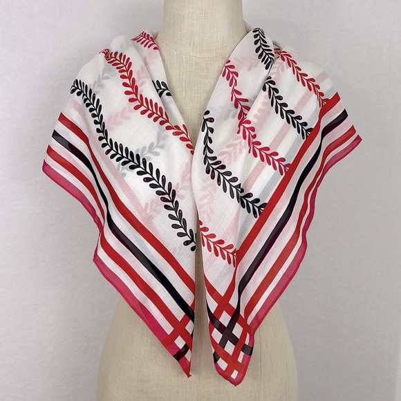Talbots Womens 100% Modal Square Scarf Dancing Petals Square Scarf NWT - Picture 1 of 12